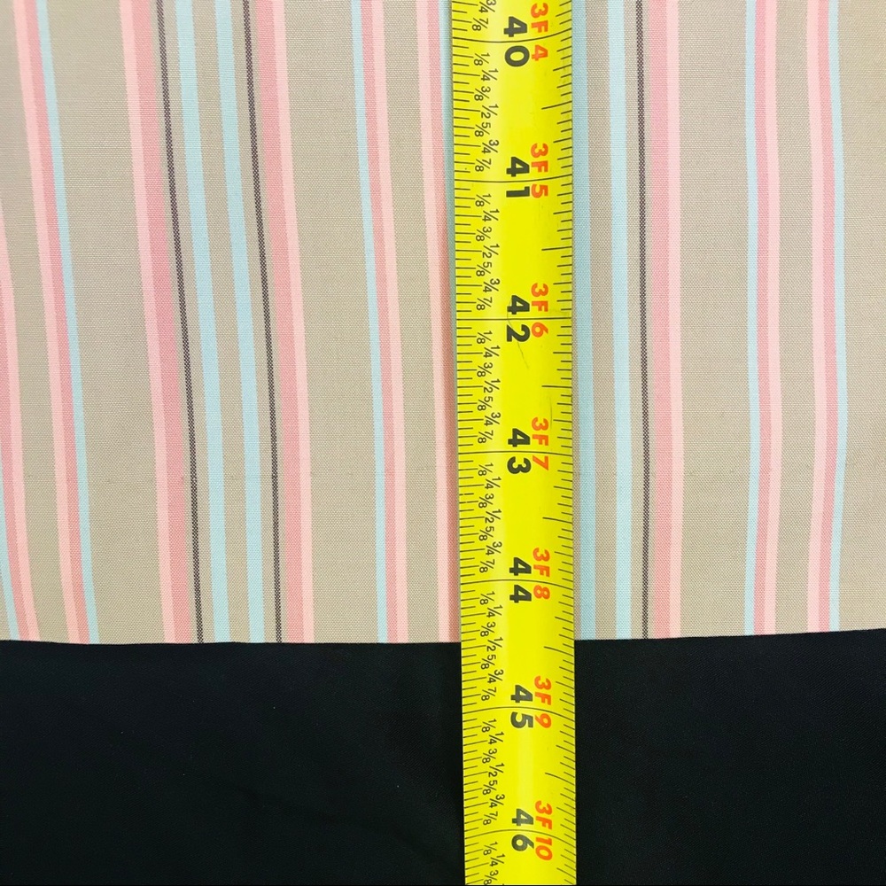 Tommy Bahaha Silk Neutral Striped Halter Dress - Picture 14 of 14